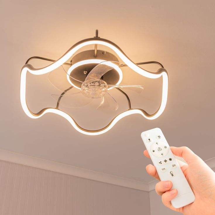 Modern Bedroom Ceiling Fan With Light