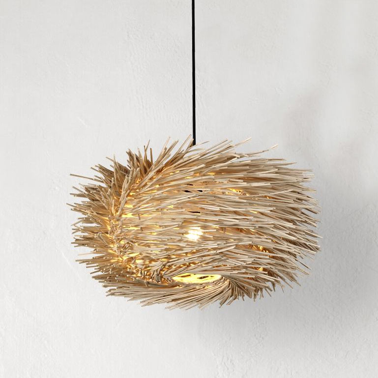 Natural Home Decorative Flush Ceiling Light