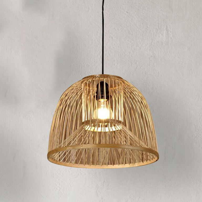 Natural Material Rattan Hanging Light